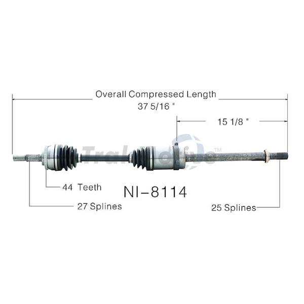 Surtrack Axle Cv Axle Shaft, Ni-8114 NI-8114 - main